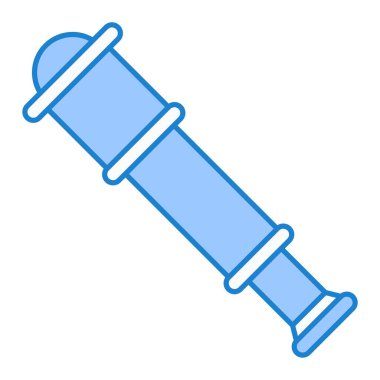 Tek meşale simgesinin vektör illüstrasyonu