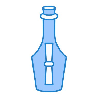 Şişe simgesi. Vektör İllüstrasyonu
