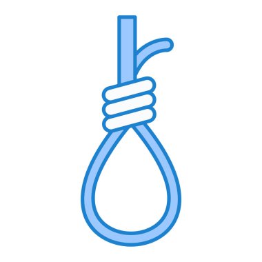 İp simgesi. vektör ve doldurma biçiminin özet çizimi