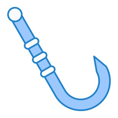Balık kancası ikonu. vektör illüstrasyonu