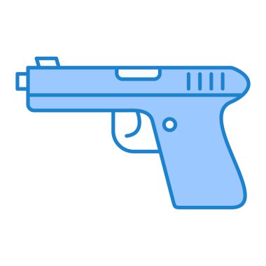 Silah ikonu. Web için silah vektör simgelerinin basit illüstrasyonu