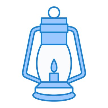 Lamba ikonu. Web için mum vektör simgelerinin özet çizimi