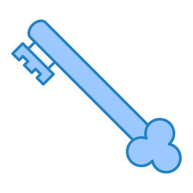 Anahtar simgesinin vektör illüstrasyonu