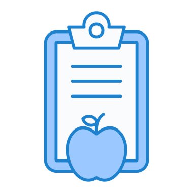 elma ve pano vektör simgesi modern basit beyaz arkaplan üzerine izole doldurulmuş