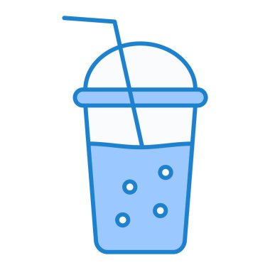 Gazoz. Web simgesi basit illüstrasyon