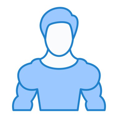 Adamım. Web simgesi vektör illüstrasyonu