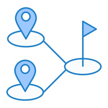 konum pin simgesi vektör illüstrasyonu