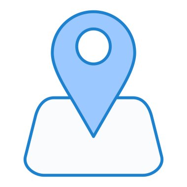 konum simgesi vektör illüstrasyonu