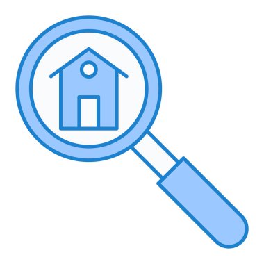 Büyüteç simgesi. vektör illüstrasyonu