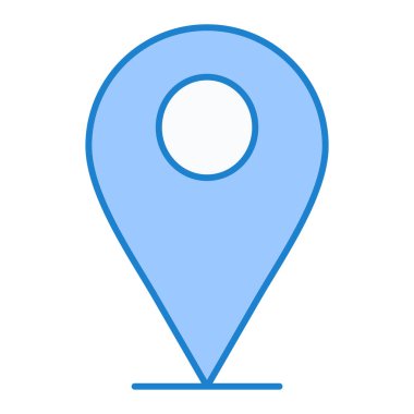 harita pin ikonu vektör illüstrasyonu