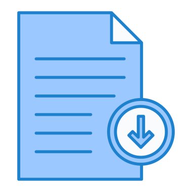 belge dosyası. Basit illüstrasyon