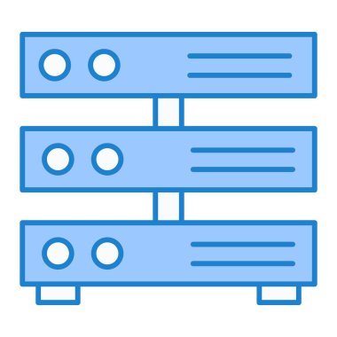 veritabanı. Web simgesi basit illüstrasyon