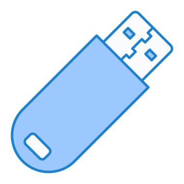 usb flash disk simgesi vektör illüstrasyon grafik tasarımı