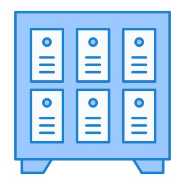 Dolap. Web simgesi basit illüstrasyon