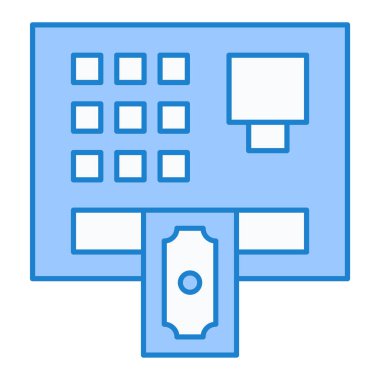 Otel, bina, vektör illüstrasyonu