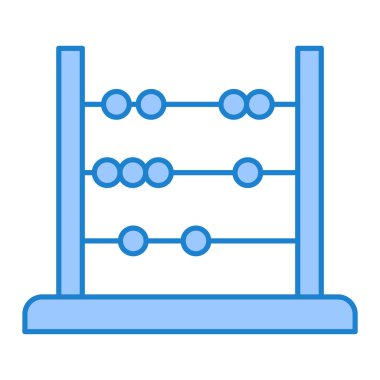 Abaküs. Web simgesi basit illüstrasyon