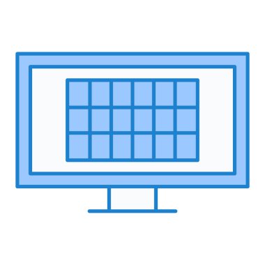 Güneş paneli simgesi vektör illüstrasyon grafik tasarımı