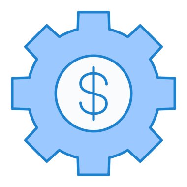Dolar. Web simgesi basit illüstrasyon