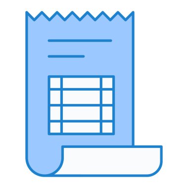 Belge. Web simgesi basit illüstrasyon