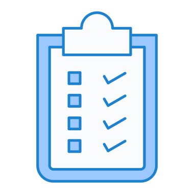 Kontrol listesi simgesi vektör illüstrasyonu