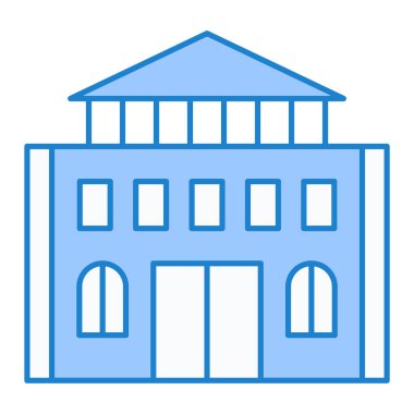 Bina simgesi. vektör illüstrasyonu