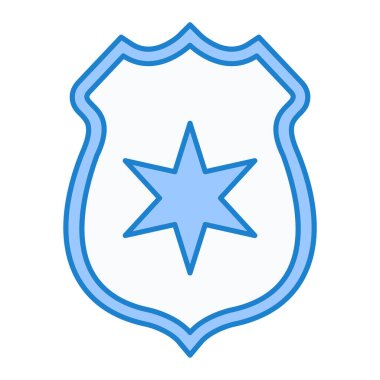 kalkan ikon vektör illüstrasyonu