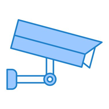 Güvenlik sistemi simgesi vektör illüstrasyonu