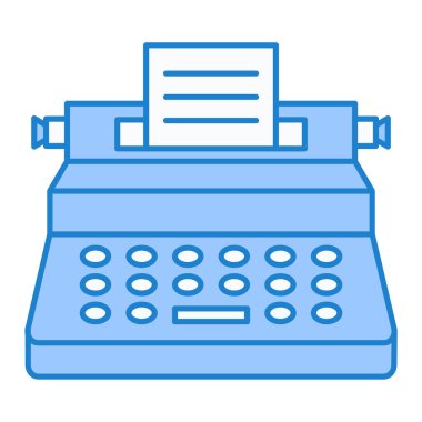 Daktilo simgesi vektör illüstrasyon tasarımı