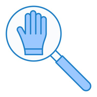 Büyüteç simgesi. vektör illüstrasyonu