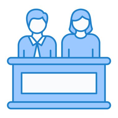 İş ve ofis hattı ikonu. vektör illüstrasyonu