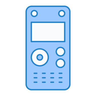 cep telefonu aygıtı simgesi. Uzaktan kumandalı akıllı telefon vektör kabartma çizelgesi. beyaz arkaplanda izole