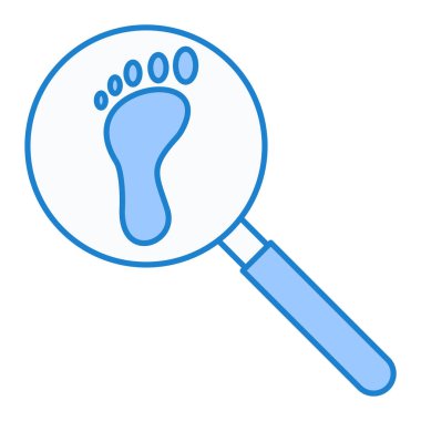 İnsan ayak izi simgesinin gösterimi