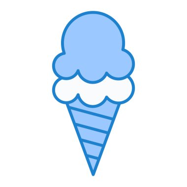 dondurma ikonu vektör illüstrasyonu