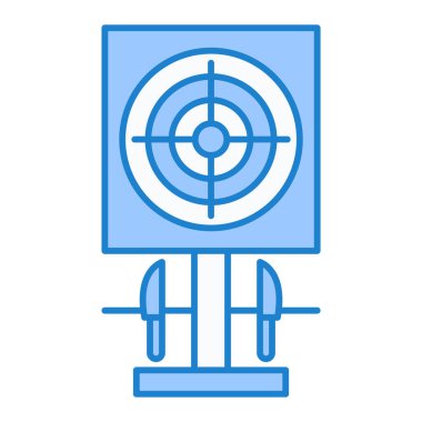 hedef simge vektörü beyaz arkaplanda izole edildi, saat şeffaf işareti