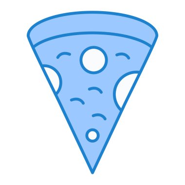 Pizza ikonu. Web için burger vektör simgelerinin özet çizimi