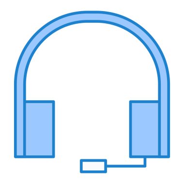 Kulaklık. Web simgesi basit illüstrasyon