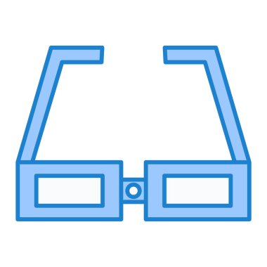 gözlük ikonu vektör illüstrasyonu