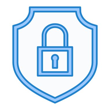 asma kilit ikon vektör çizimi