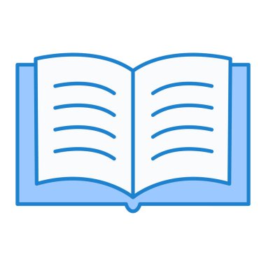 kitap simgesi vektör illüstrasyonu