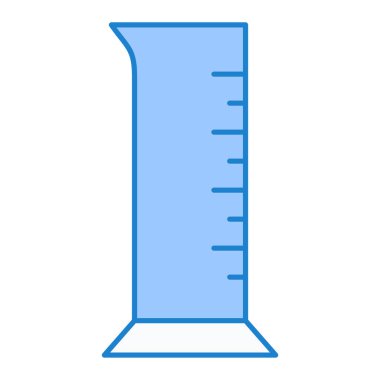 Test tüpü simgesi. Beyaz arkaplanda izole edilmiş web tasarımı için su matarası vektör simgelerinin basit çizimi
