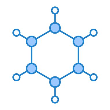 Molekül. Web simgesi basit illüstrasyon