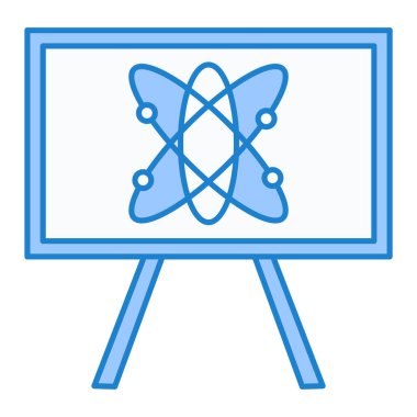 Bilim ve teknoloji ikonu vektör illüstrasyonu