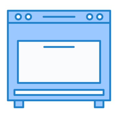 Fırın. Web simgesi basit illüstrasyon