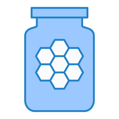 bal kavanozu ikon vektör illüstrasyonu