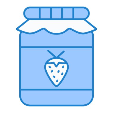 reçel kavanozu vektör illüstrasyonu