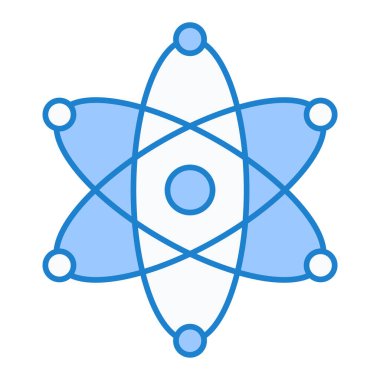 atom simgesi vektör illüstrasyonu