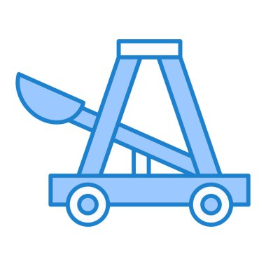 El arabası. Web simgesi basit illüstrasyon