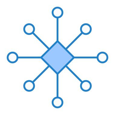 Molekül simgesi vektör illüstrasyonu