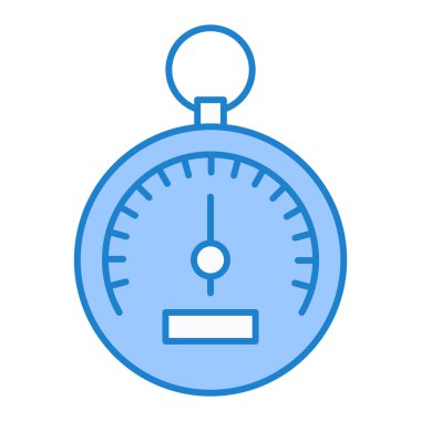 Kronometre simgesi. Web için zamanlayıcı vektör simgelerinin basit çizimi