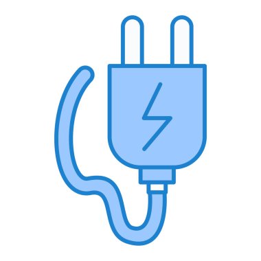 elektrik dolgu vektörü simgesi